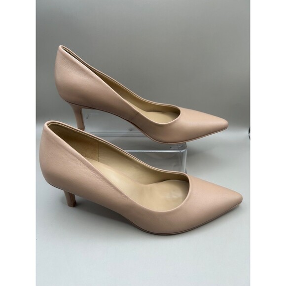 Naturalizer June Womens Pumps Nude Leather Comfort Stiletto Size 9M - Picture 2 of 8